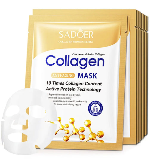 10 pièces SADOER collagène masque Facial