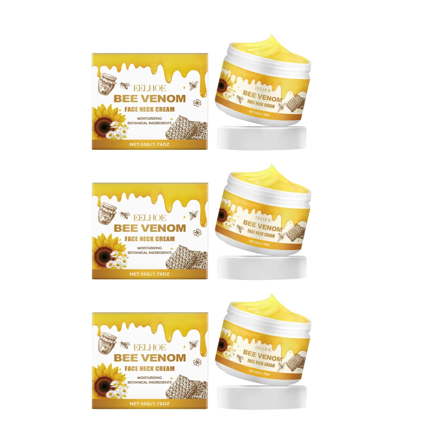 Crème liftante au venin d'abeille pour le cou