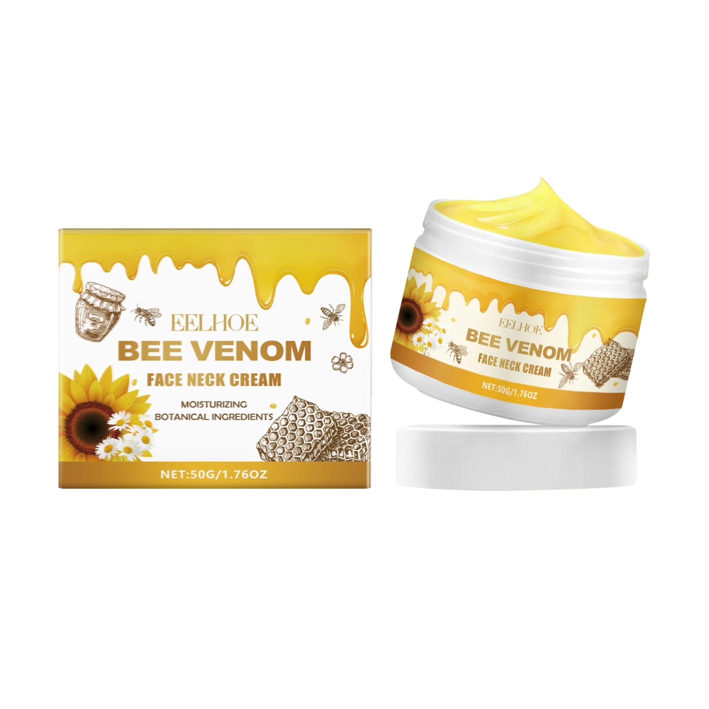 Crème liftante au venin d'abeille pour le cou