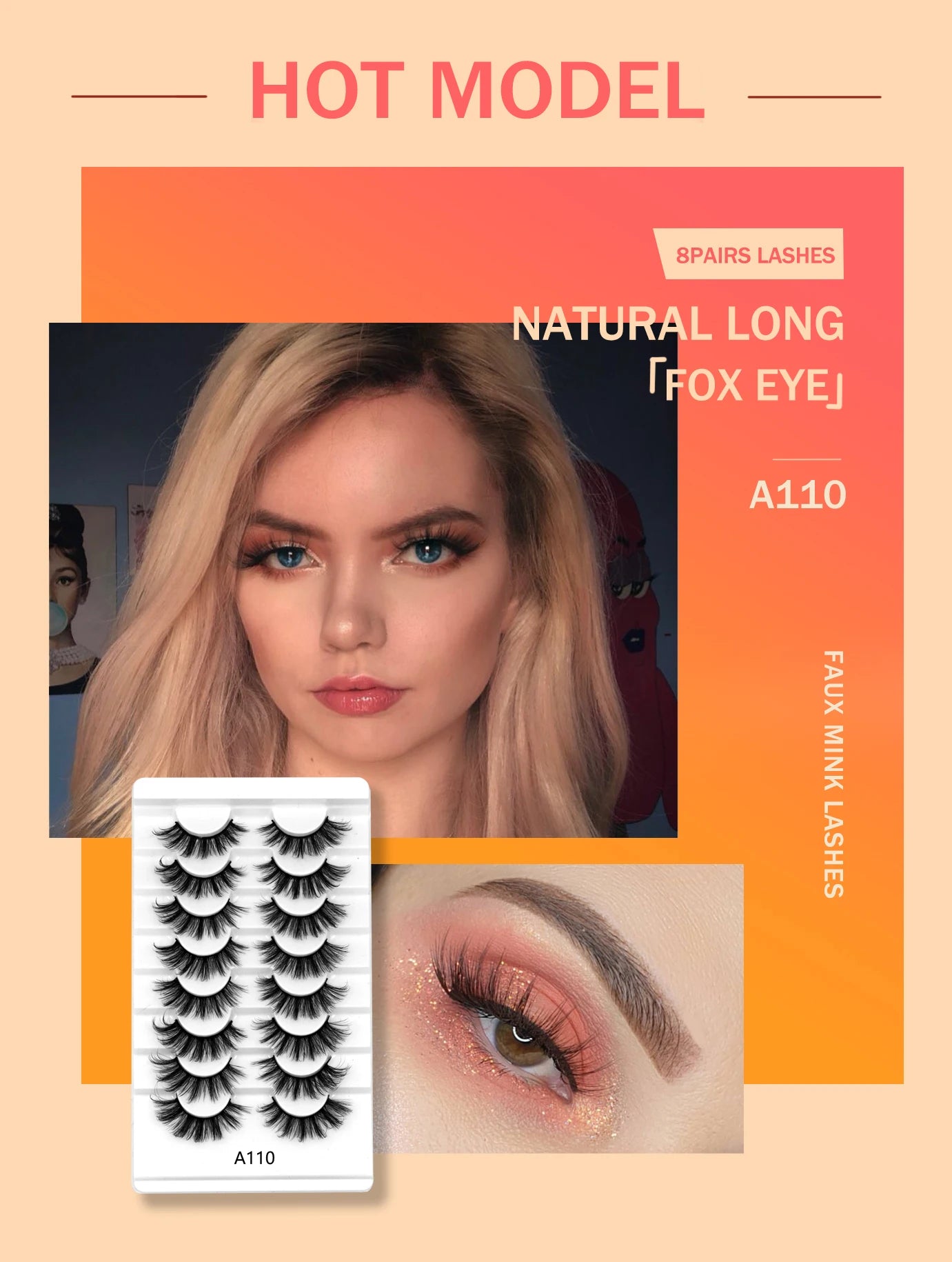 Faux cils naturel