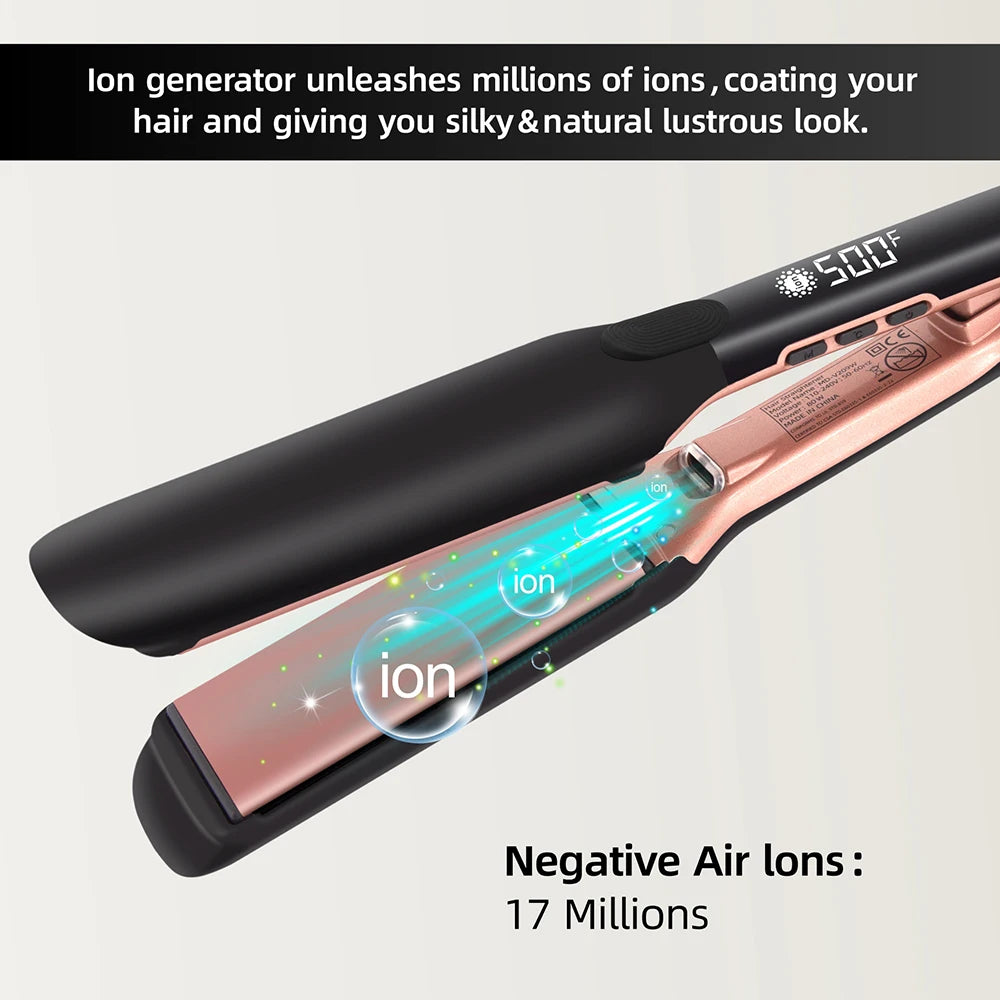Fer à lisser plasma avec vibration