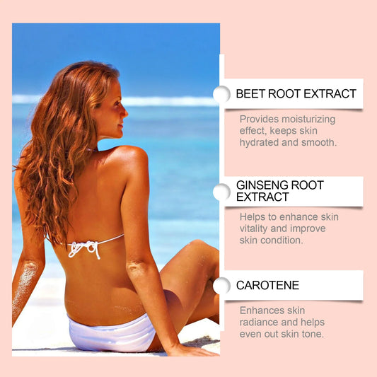 Les gouttes autobronzantes