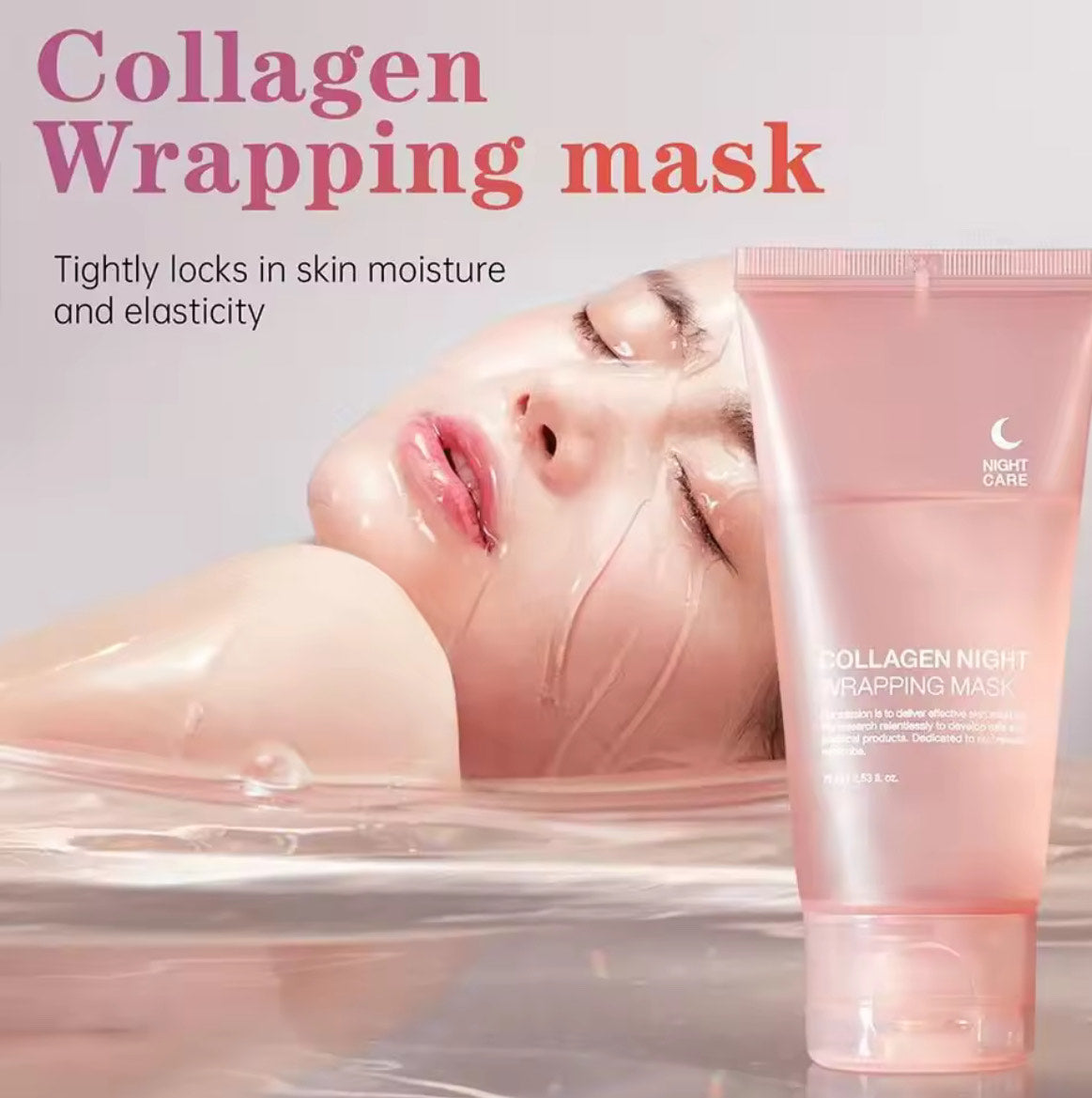 Masque Facial Anti-Âge au Collagène Hydrolysé - Effet Spa