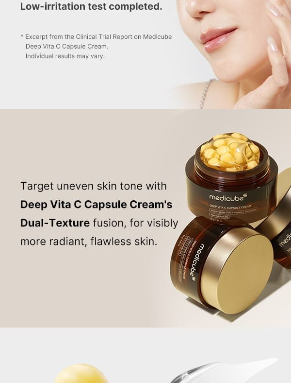 medicube - Deep Vita C Capsule Cream - Crème éclaircissante