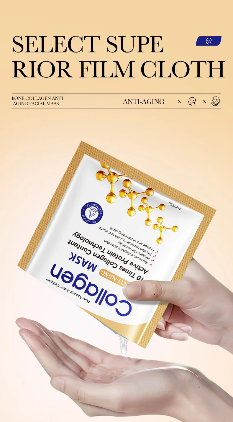 10 pièces SADOER collagène masque Facial