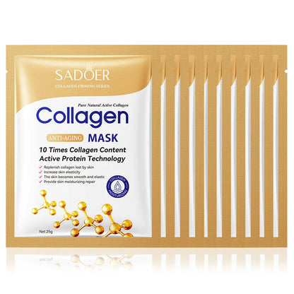 10 pièces SADOER collagène masque Facial