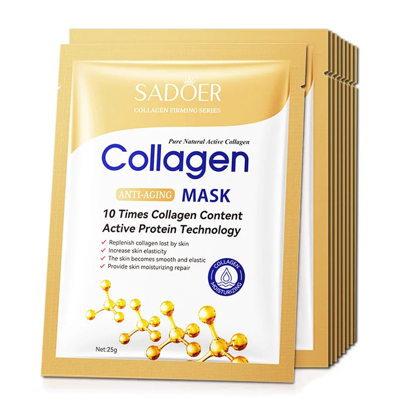 10 pièces SADOER collagène masque Facial