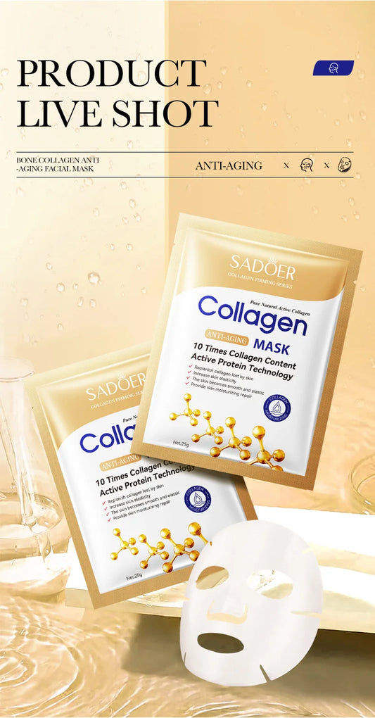 10 pièces SADOER collagène masque Facial