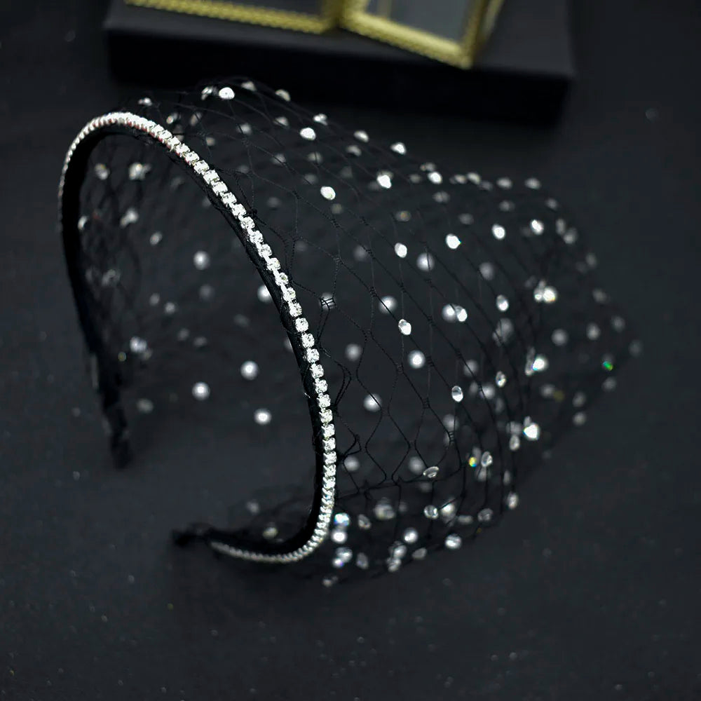 JM21 noir blanc bandeau voiles pour mariée charmant voile pour mariage