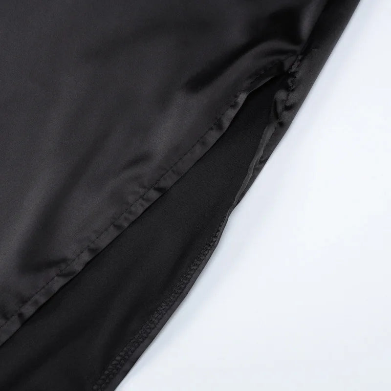 Robe dos nu dos nu en satin pour femme