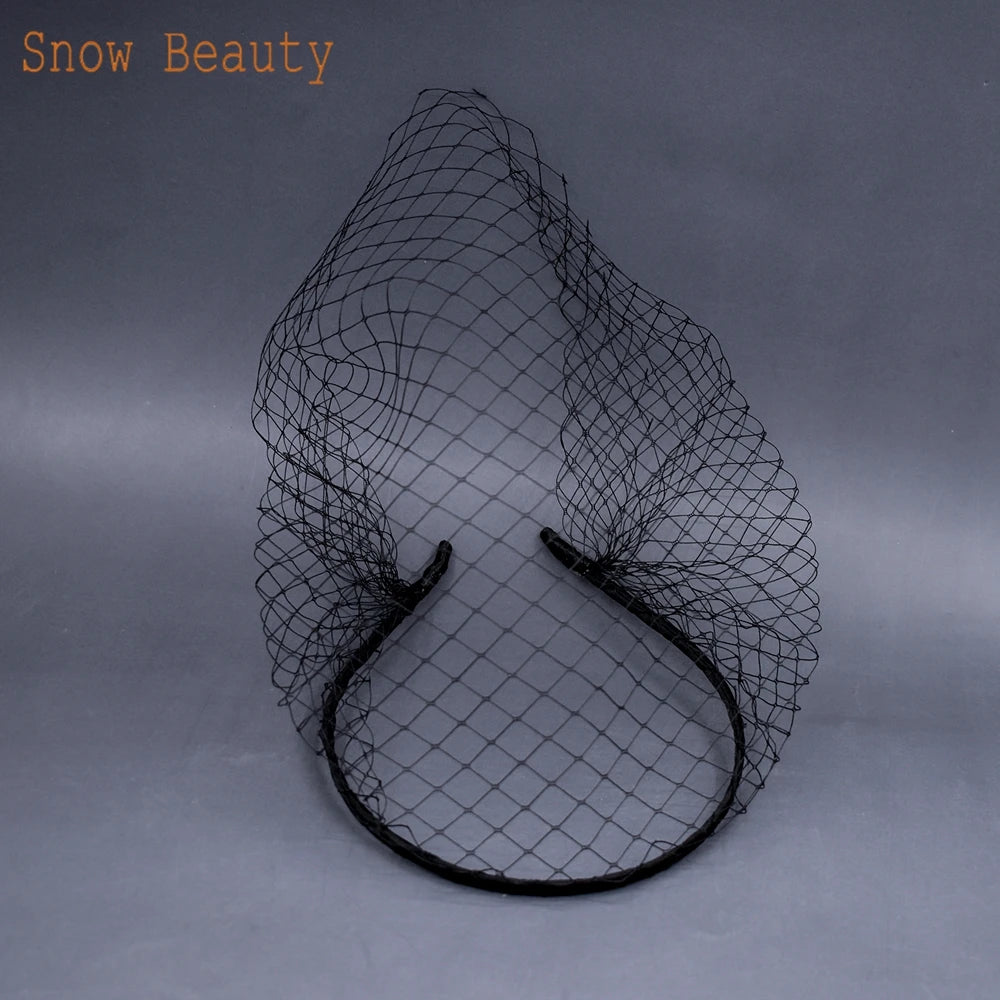 JM21 noir blanc bandeau voiles pour mariée charmant voile pour mariage