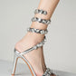 Star style luxe cristal embelli Wraparound femmes sandales talons aiguilles