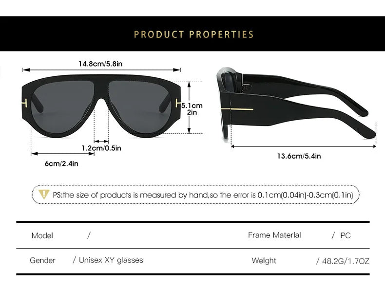 Lunettes de soleil pilote de mode