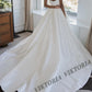 VIKTORIA-Robe de Mariée Simple en Satin pour Femme, Ligne A, Fente, Sans Bretelles, Plissée, Personnalisée