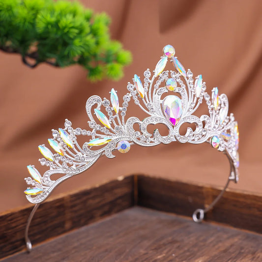 Couronne diadème en cristal pour filles