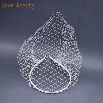 JM21 noir blanc bandeau voiles pour mariée charmant voile pour mariage