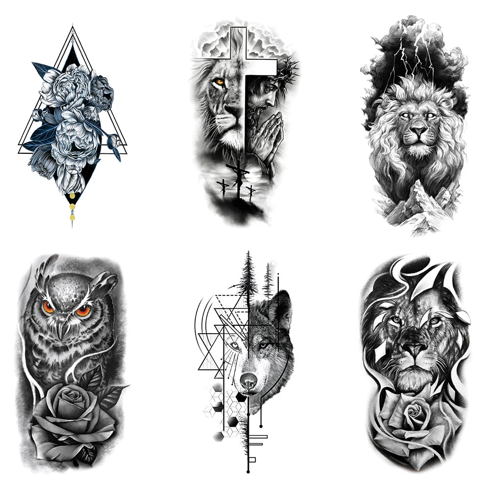 Autocollants de faux tatouages