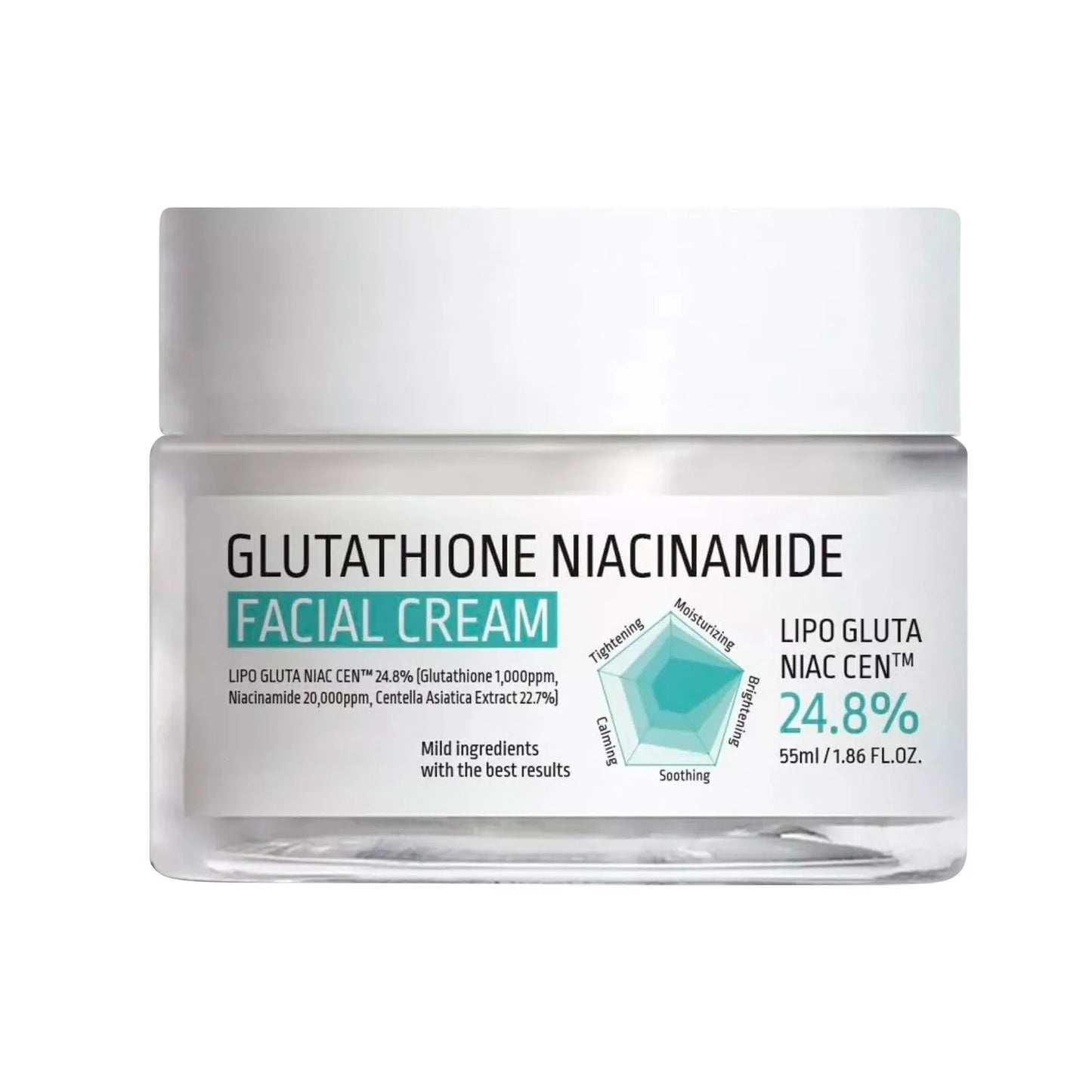 La crème hydrate et éclaircit le visage