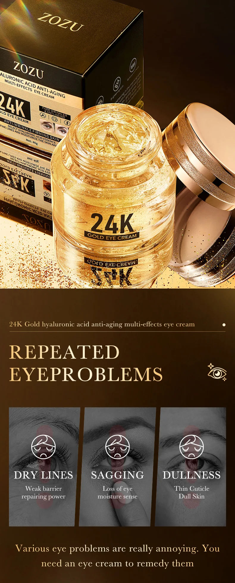 Crème pour les yeux