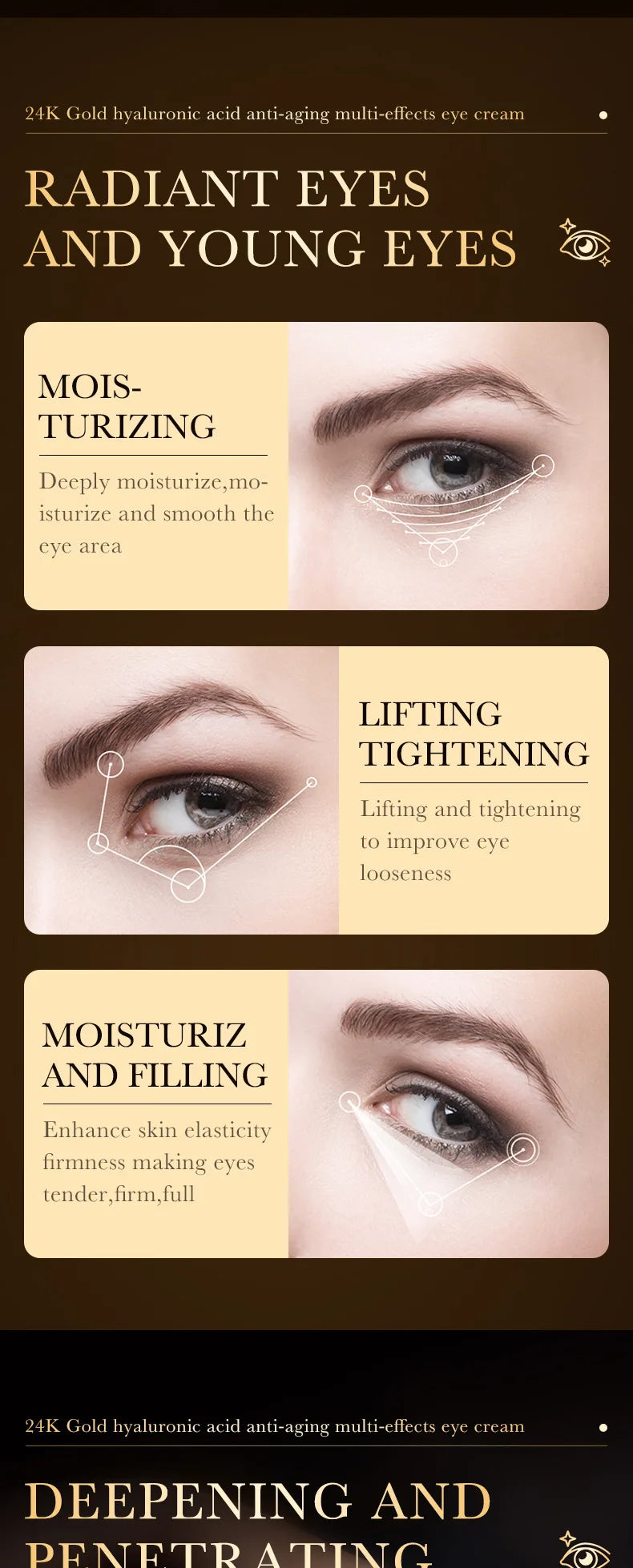 Crème pour les yeux