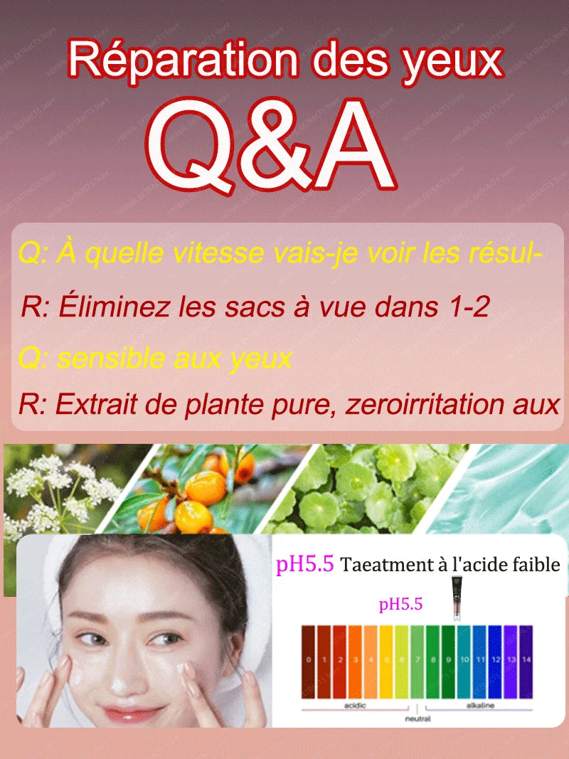 dissolvant pour les yeux gonflés