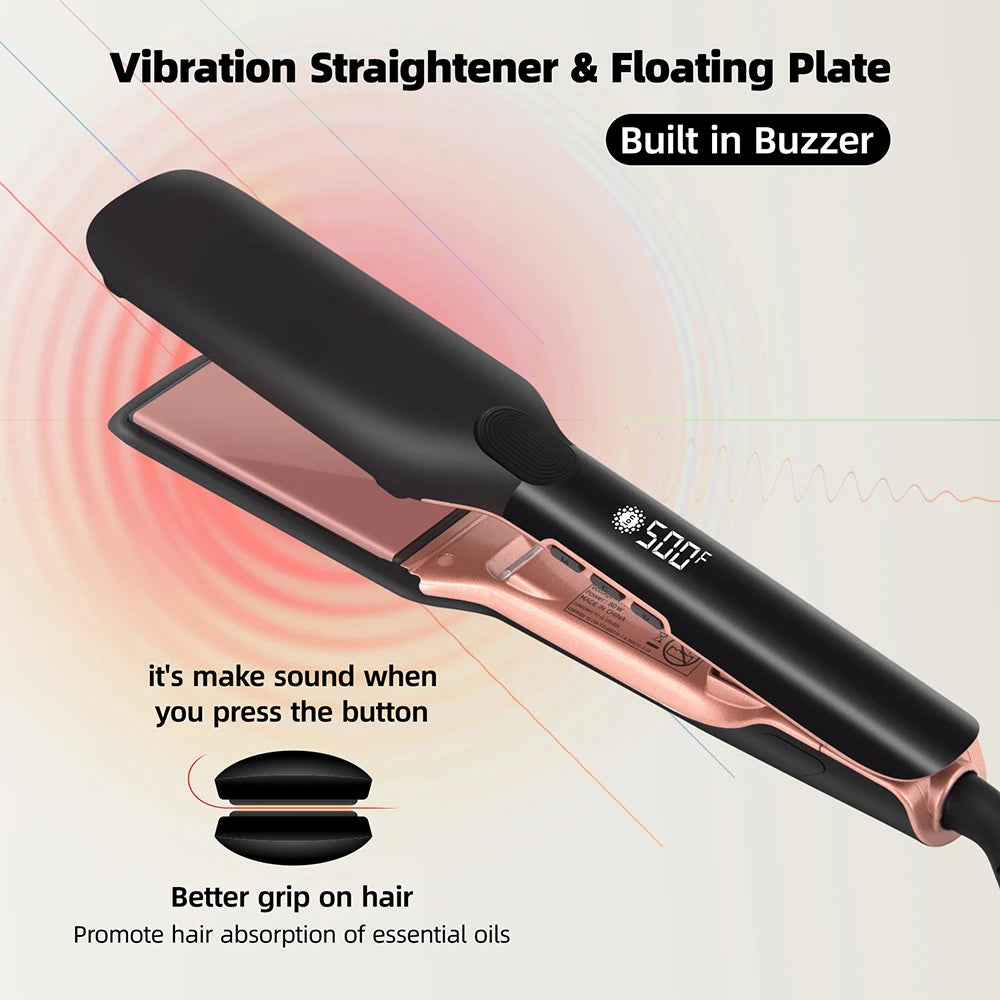 Fer à lisser plasma avec vibration