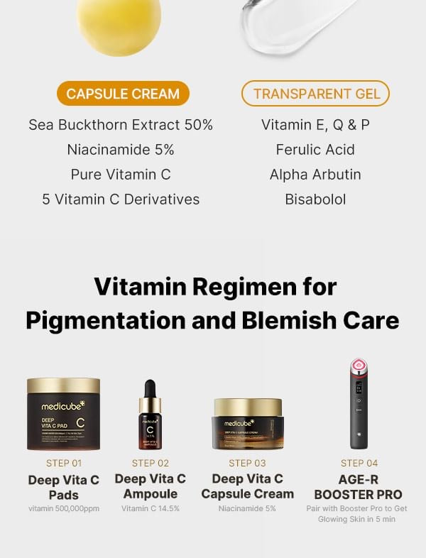 medicube - Deep Vita C Capsule Cream - Crème éclaircissante