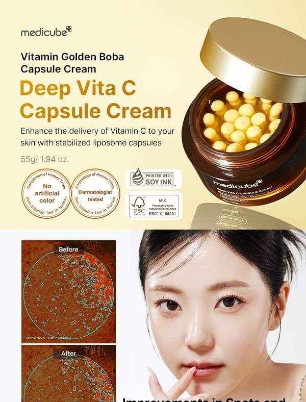 medicube - Deep Vita C Capsule Cream - Crème éclaircissante