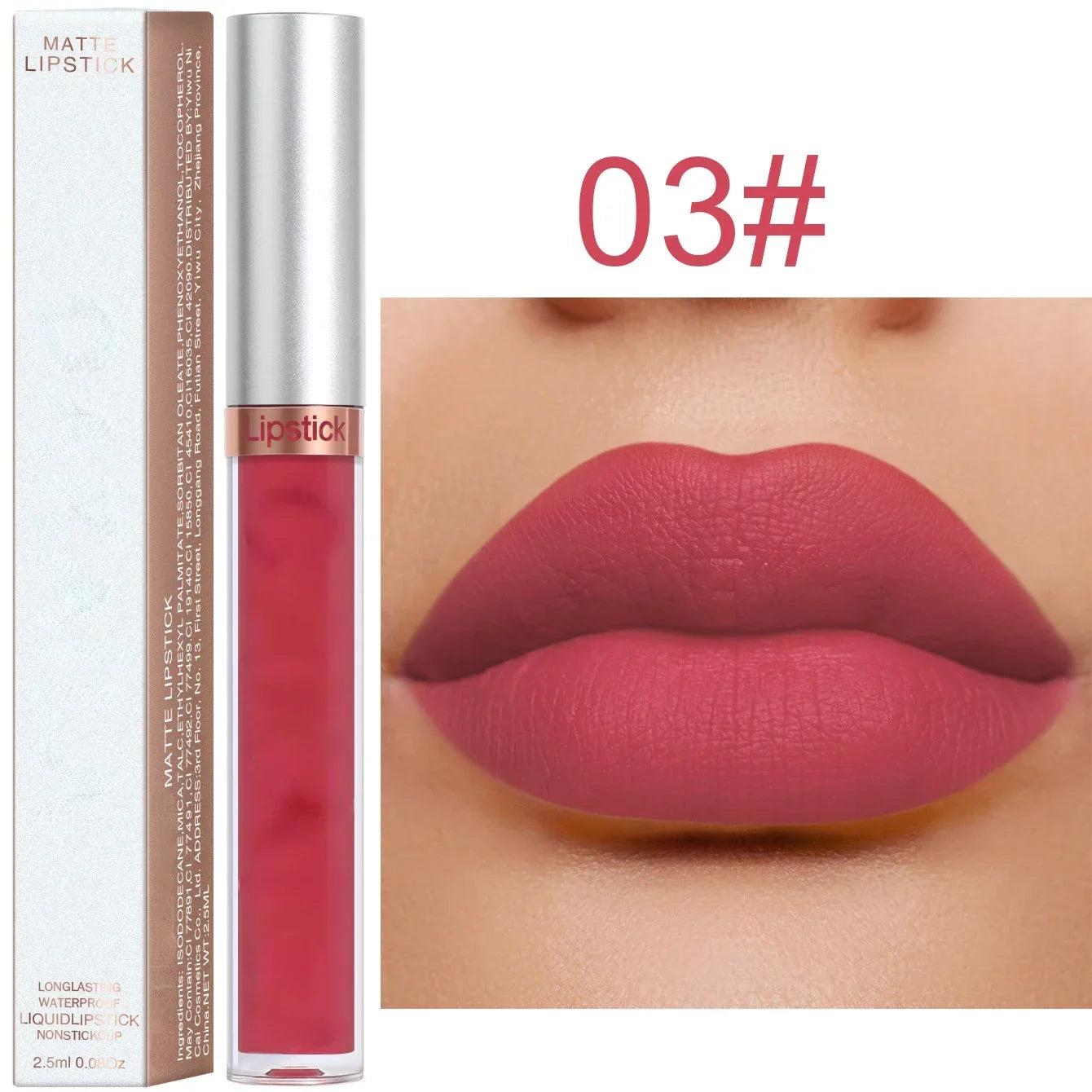Rouge à lèvres liquide waterproof