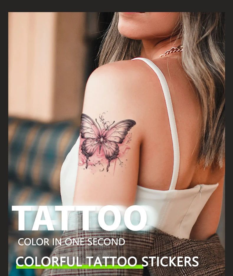 Tatouage temporaire imperméable papillon