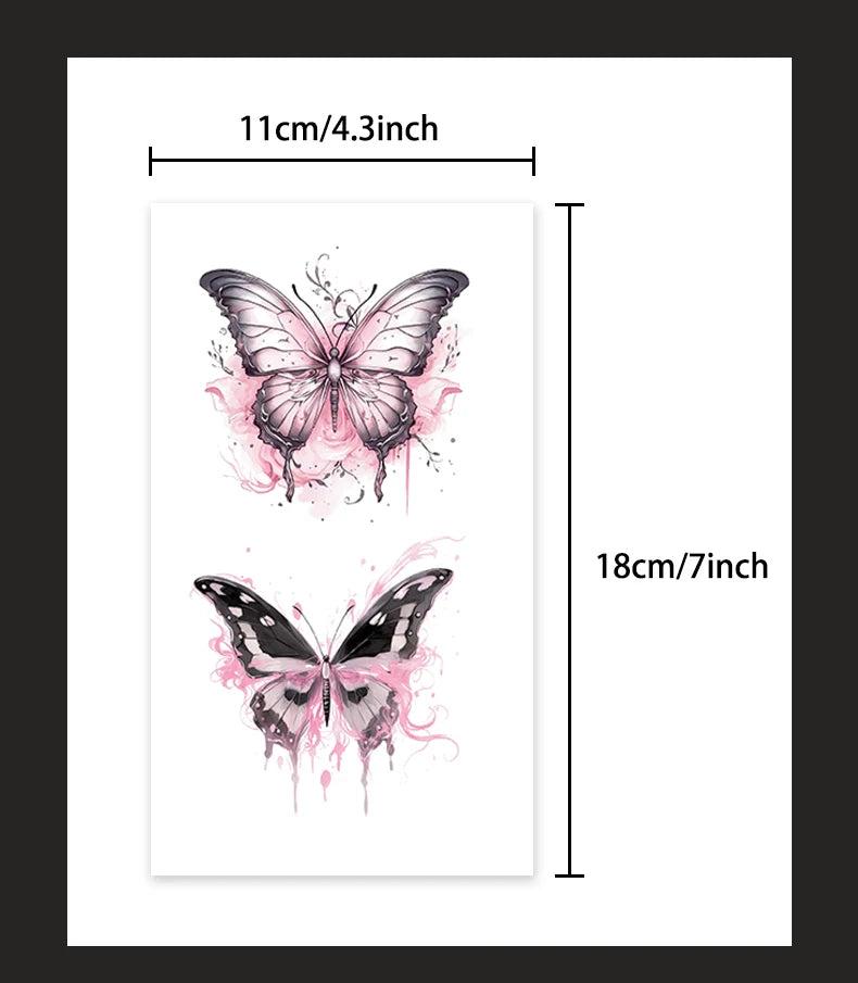 Tatouage temporaire imperméable papillon